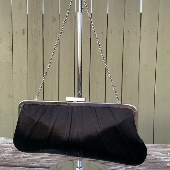 BCBGMaxAzria Black Clutch Sleek Design - Picture 10 of 10